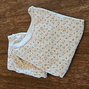 Carter's Girls Grey Ditsy Floral Long Sleeve Pajamas, Size 14